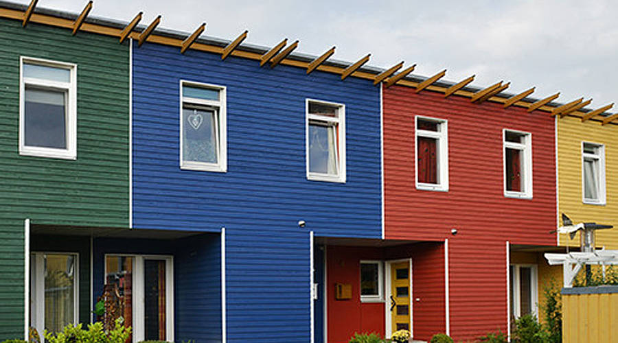 OSMO Fassaden Häuserreihe